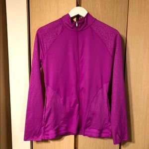 Magenta Adidas Zip up